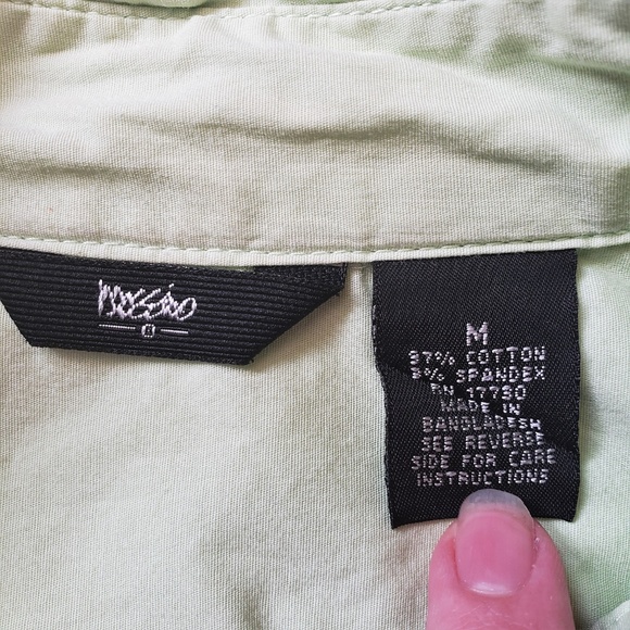 Mossimo Stretch Blouse Kiwi Green - Picture 3 of 4